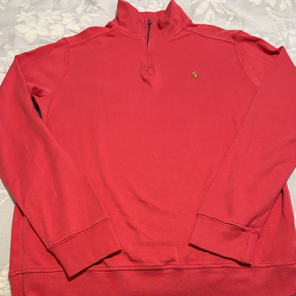 Polo Ralph Lauren Red Zip-Up Sweater